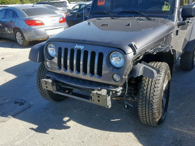 1C4AJWAG2HL517620 - 2017 JEEP WRANGLER S GRAY photo 9