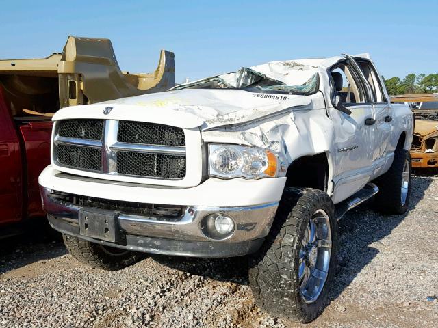 3D7KU28683G762533 - 2003 DODGE RAM 2500 S WHITE photo 2