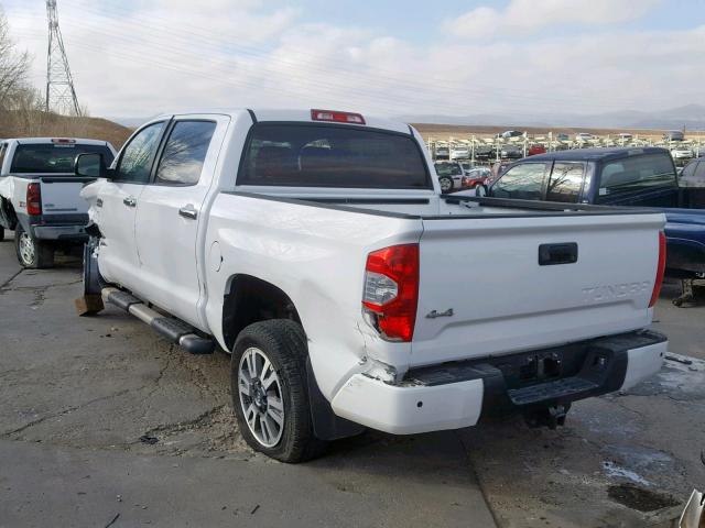 5TFAY5F12JX743665 - 2018 TOYOTA TUNDRA CRE WHITE photo 3