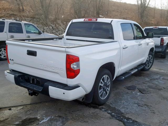 5TFAY5F12JX743665 - 2018 TOYOTA TUNDRA CRE WHITE photo 4