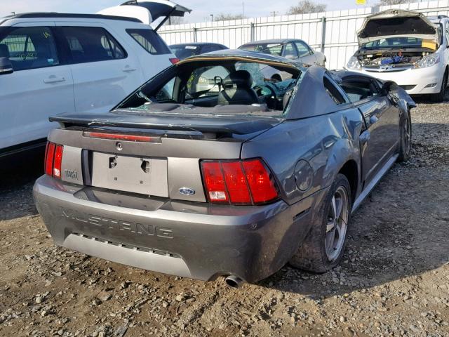1FAFP42R73F420077 - 2003 FORD MUSTANG MA GRAY photo 4