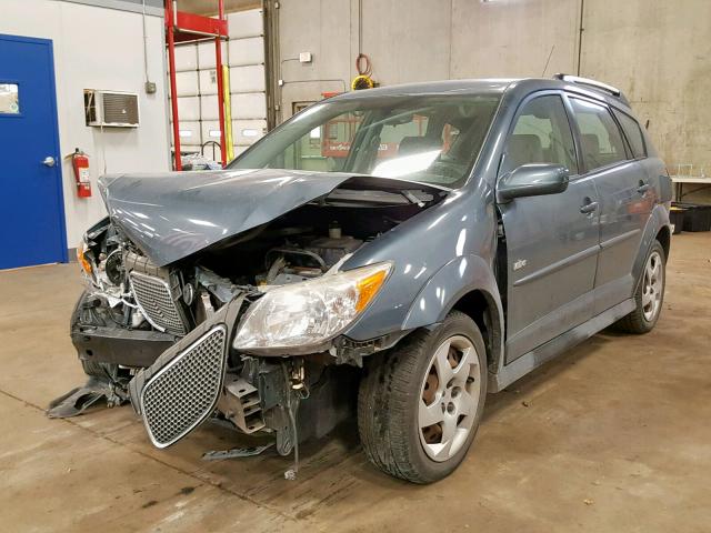 5Y2SL658X7Z423675 - 2007 PONTIAC VIBE GRAY photo 2