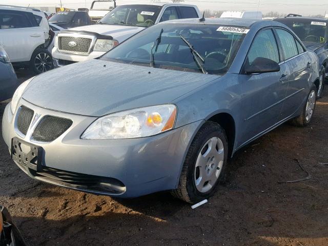 1G2ZF57B584179512 - 2008 PONTIAC G6 VALUE L TEAL photo 2