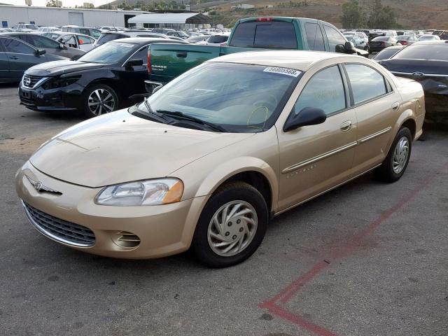 1C3EL46U31N575149 - 2001 CHRYSLER SEBRING LX BROWN photo 2