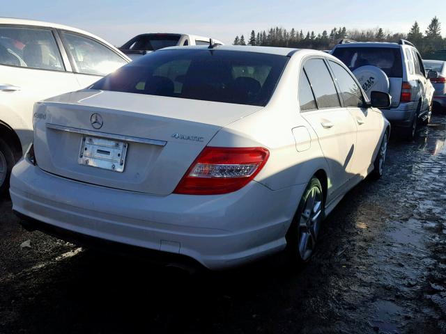 WDDGF81X88F064485 - 2008 MERCEDES-BENZ C 300 4MAT WHITE photo 4