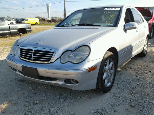 WDBRF61J03F318782 - 2003 MERCEDES-BENZ C 240 SILVER photo 2