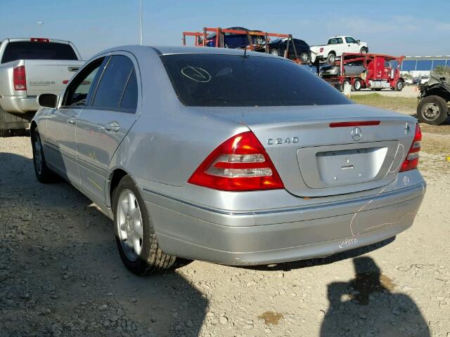 WDBRF61J03F318782 - 2003 MERCEDES-BENZ C 240 SILVER photo 3