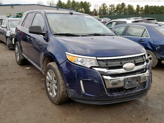 2FMDK4KC0BBA44958 - 2011 FORD EDGE LIMIT BLUE photo 1