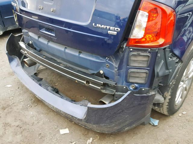 2FMDK4KC0BBA44958 - 2011 FORD EDGE LIMIT BLUE photo 9