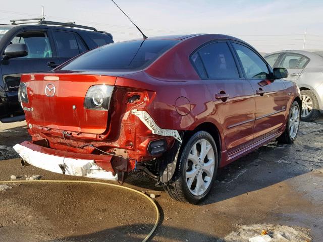 JM1BK323781181017 - 2008 MAZDA 3 S RED photo 4