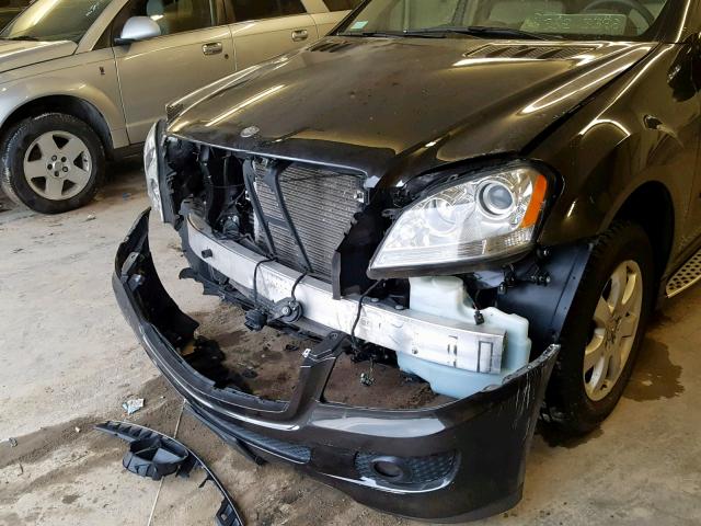 4JGBB86E87A152788 - 2007 MERCEDES-BENZ ML 350 BLACK photo 9