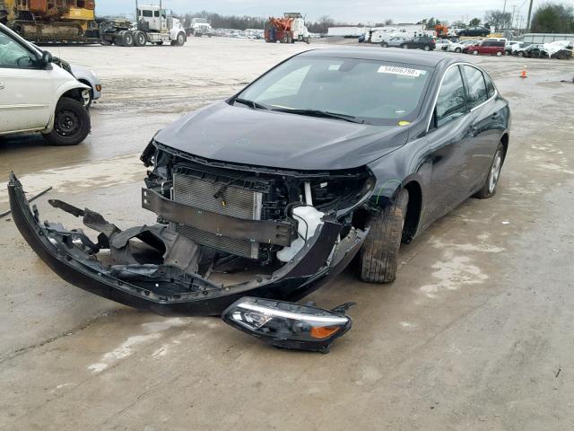 1G1ZB5ST3HF223608 - 2017 CHEVROLET MALIBU LS BLACK photo 2