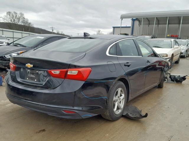 1G1ZB5ST3HF223608 - 2017 CHEVROLET MALIBU LS BLACK photo 4
