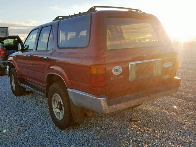 JT3VN29V5P0018591 - 1993 TOYOTA 4RUNNER VN RED photo 3