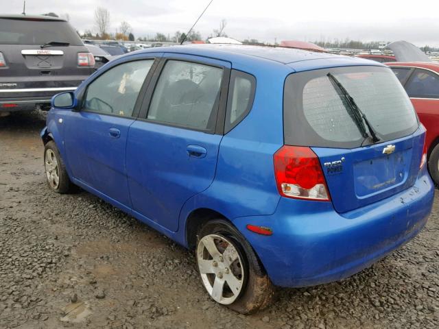 KL1TD66698B164600 - 2008 CHEVROLET AVEO BASE Mavi foto 3