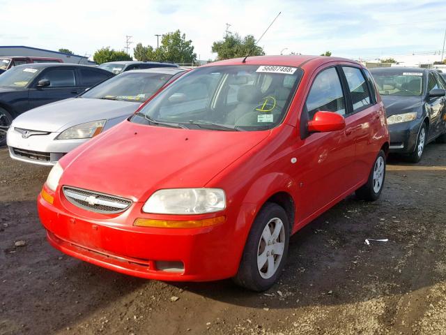 KL1TD66698B038690 - 2008 CHEVROLET AVEO BASE Qırmızı foto 2