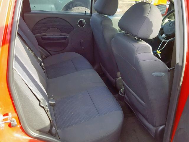 KL1TD66698B038690 - 2008 CHEVROLET AVEO BASE Qırmızı foto 6