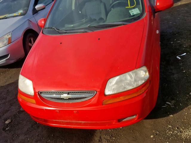 KL1TD66698B038690 - 2008 CHEVROLET AVEO BASE Qırmızı foto 9