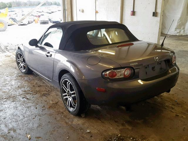 JM1NC25F170130059 - 2007 MAZDA MX-5 MIATA GRAY photo 3