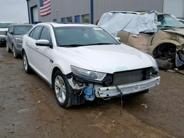 1FAHP2E82EG116975 - 2014 FORD TAURUS SEL WHITE photo 1