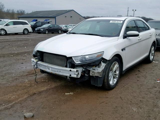 1FAHP2E82EG116975 - 2014 FORD TAURUS SEL WHITE photo 2