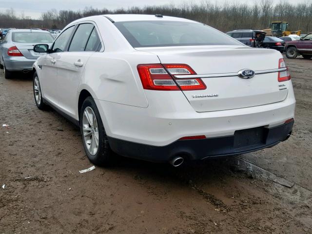 1FAHP2E82EG116975 - 2014 FORD TAURUS SEL WHITE photo 3