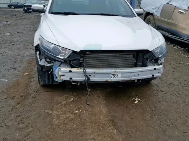 1FAHP2E82EG116975 - 2014 FORD TAURUS SEL WHITE photo 9