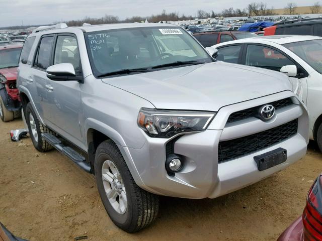 JTEBU5JR2F5251617 - 2015 TOYOTA 4RUNNER SR SILVER photo 1