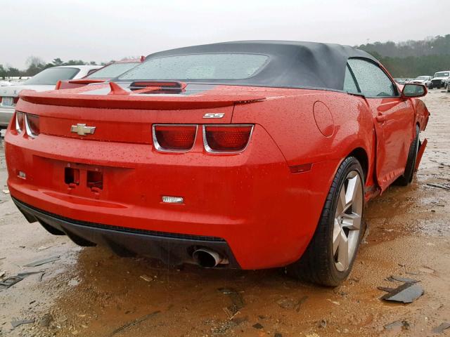 2G1FK3DJ3C9134240 - 2012 CHEVROLET CAMARO 2SS RED photo 4