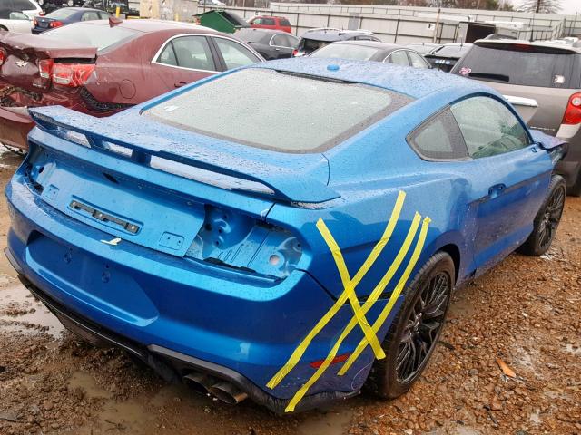 1FA6P8CF5K5118531 - 2019 FORD MUSTANG GT BLUE photo 4