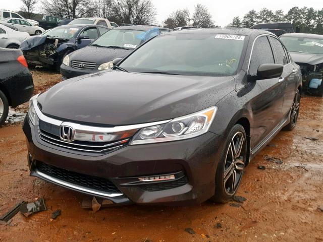 1HGCR2F57GA133197 - 2016 HONDA ACCORD SPO BLACK photo 2