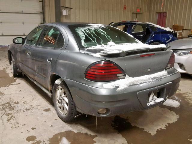 1G2NF52E73M720133 - 2003 PONTIAC GRAND AM S GRAY photo 3