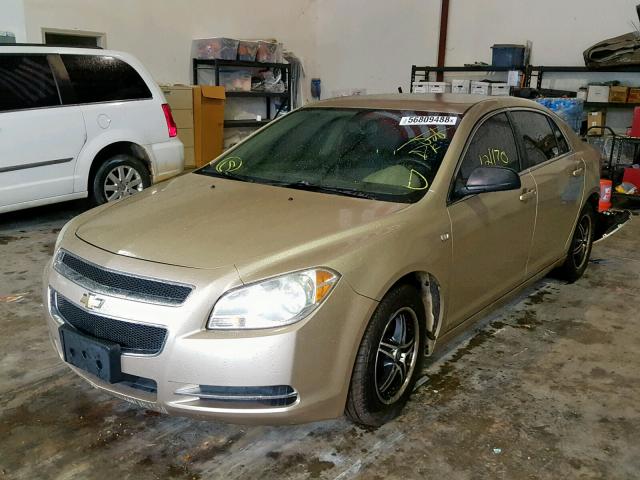 1G1ZG57B48F182195 - 2008 CHEVROLET MALIBU LS TAN photo 2