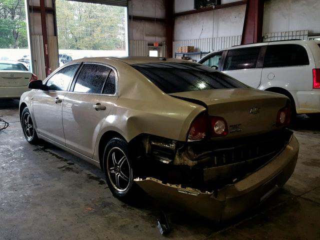 1G1ZG57B48F182195 - 2008 CHEVROLET MALIBU LS TAN photo 3