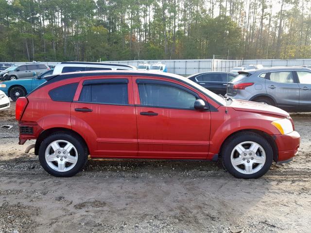 1B3HB48BX7D595373 - 2007 DODGE CALIBER SX RED photo 9