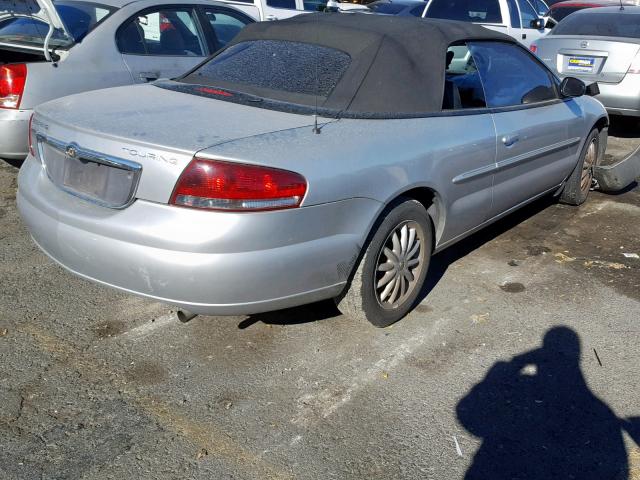 1C3EL55R55N652855 - 2005 CHRYSLER SEBRING TO SILVER photo 4