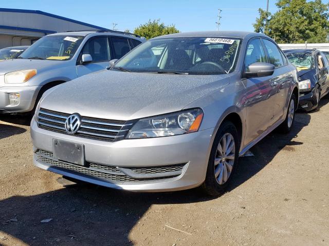 1VWAP7A30CC078439 - 2012 VOLKSWAGEN PASSAT S GRAY photo 2