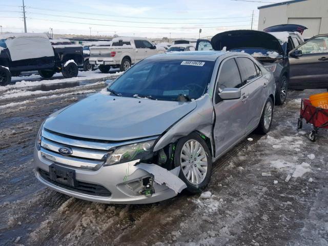 3FADP0L37AR276721 - 2010 FORD FUSION HYB SILVER photo 2