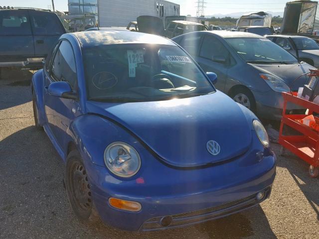 3VWCK21C11M442390 - 2001 VOLKSWAGEN NEW BEETLE BLUE photo 1