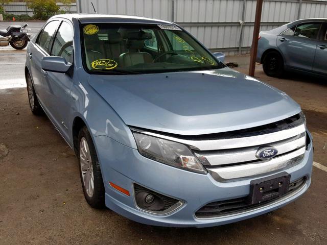 3FADP0L35AR284817 - 2010 FORD FUSION HYB BLUE photo 1