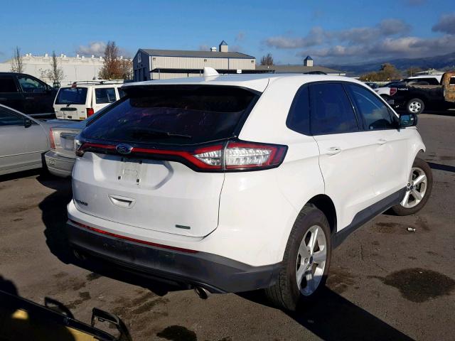 2FMTK3G98FBC35214 - 2015 FORD EDGE SE WHITE photo 4