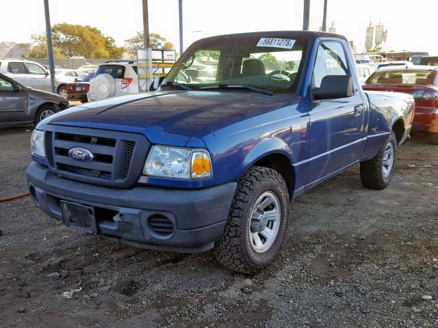 1FTYR10D39PA47867 - 2009 FORD RANGER BLUE photo 2