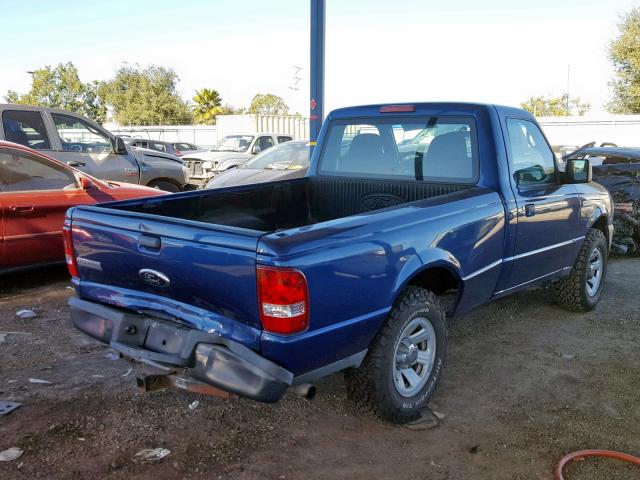 1FTYR10D39PA47867 - 2009 FORD RANGER BLUE photo 4