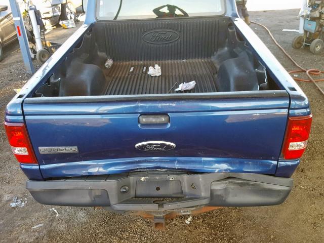 1FTYR10D39PA47867 - 2009 FORD RANGER BLUE photo 6