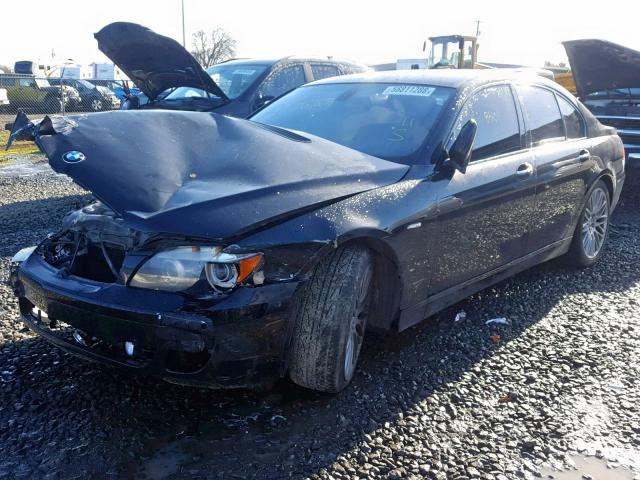 WBAHL83568DT12678 - 2008 BMW 750I BLACK photo 2