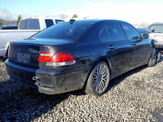 WBAHL83568DT12678 - 2008 BMW 750I BLACK photo 4