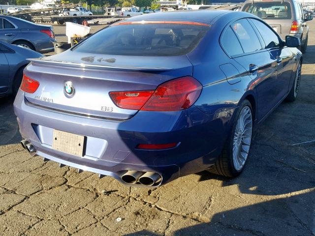 WBA6B4C54FD986098 - 2015 BMW 650 XI BLUE photo 4