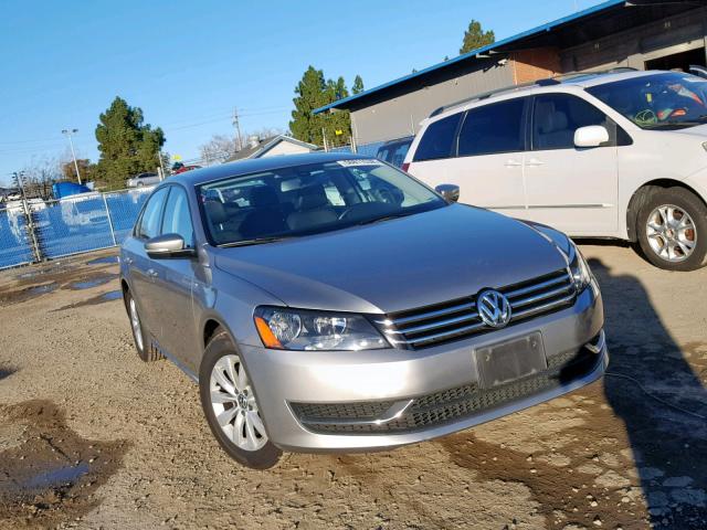 1VWAP7A30EC018759 - 2014 VOLKSWAGEN PASSAT S SILVER photo 1