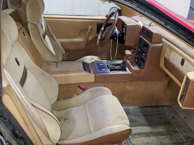 1G2PF3795GP215110 - 1986 PONTIAC FIERO SE RED photo 5