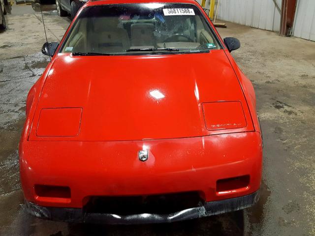 1G2PF3795GP215110 - 1986 PONTIAC FIERO SE RED photo 9